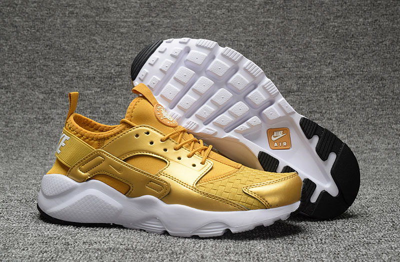 Nike Air Huarache Run Ultra Yellow White Shoes